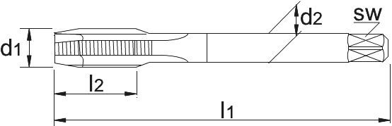 HSS-E Machinetap DIN 5156