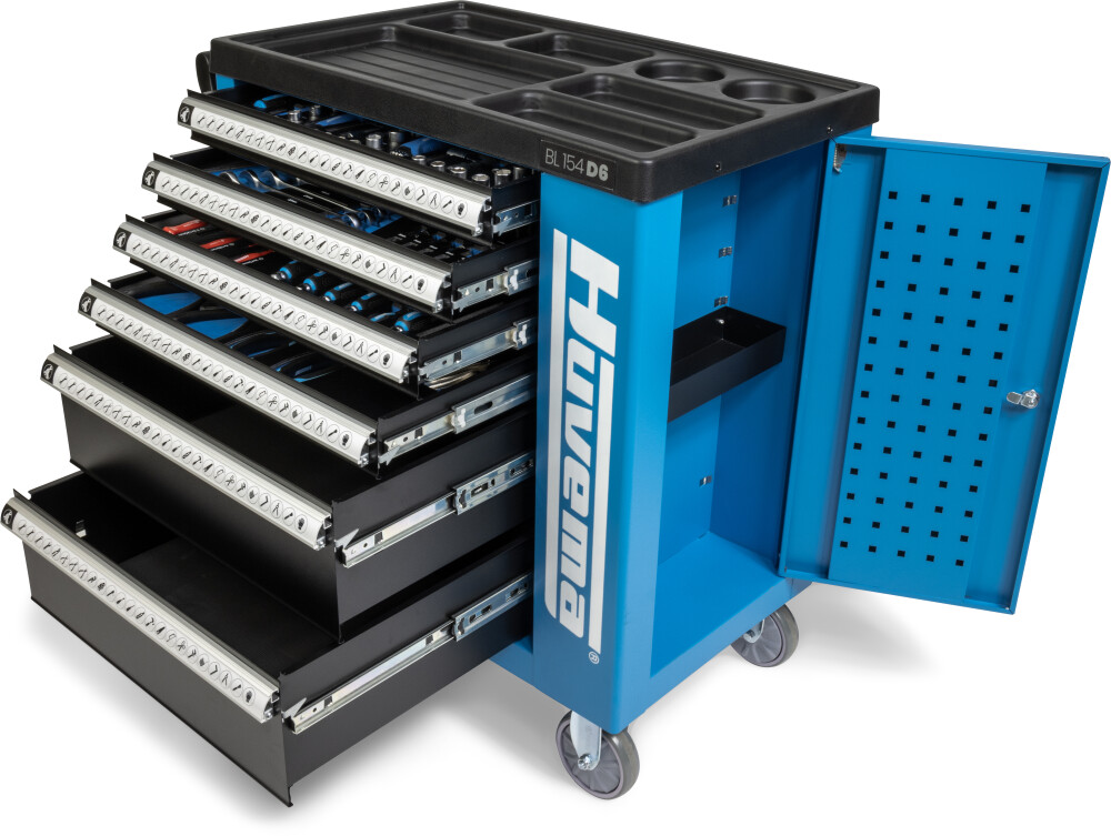 Tool trolley - 154 pieces