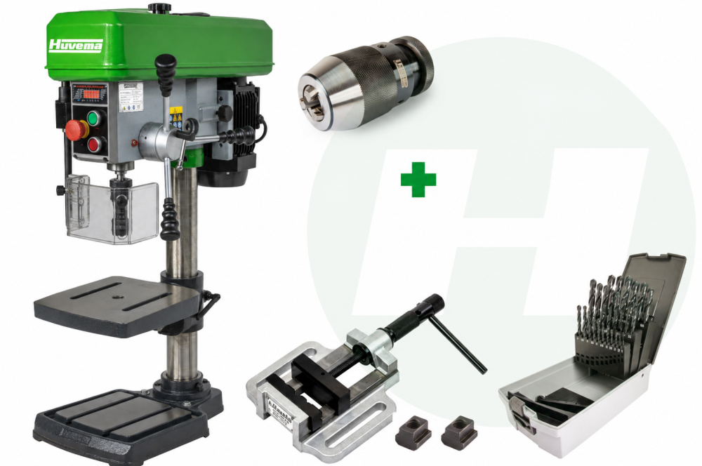 Perceuse d'établi industrielle – 16 mm – 400 V – offre combinée