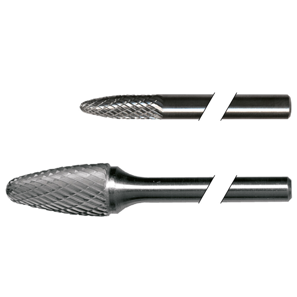 Hartmetall Frässtifte, Rundbogenform, extra lange
