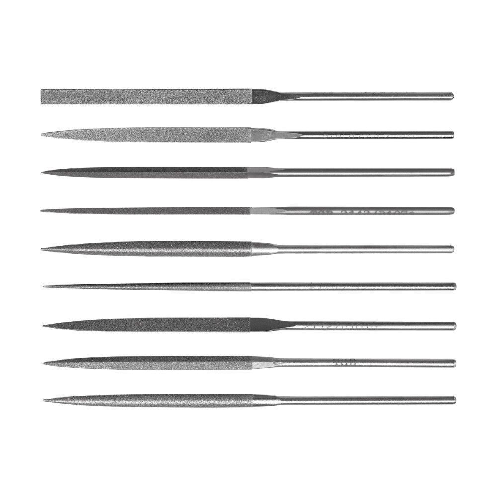 Hardchromium diamond needle files