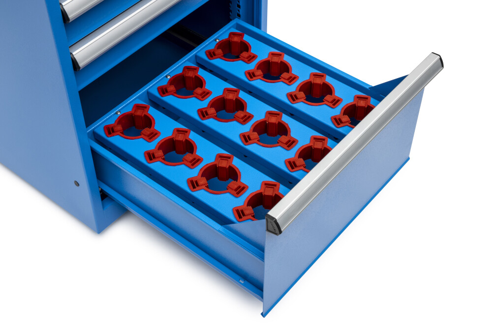 Armoire à outils avec 12 porte-outils CNC