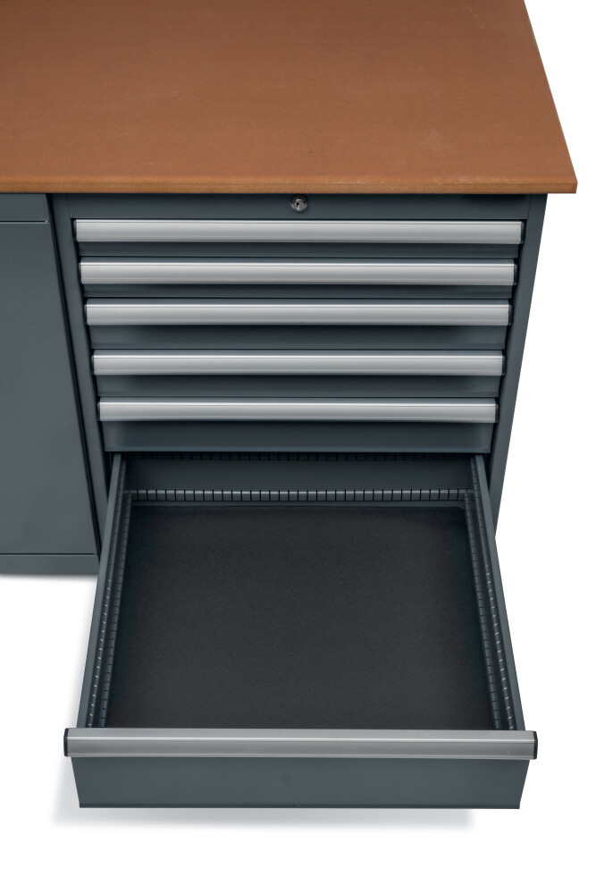 Werkbank mit 12 Schubladen und MDF-Arbeitsplatte