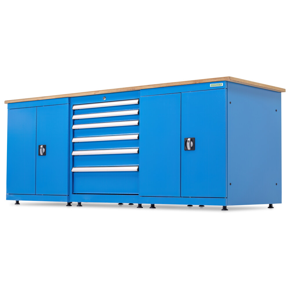 Werkbank 220 x 75 cm met MDF werkblad