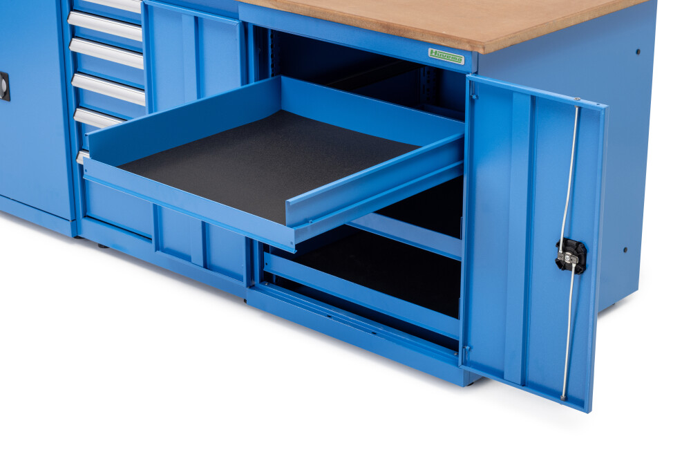 Werkbank 220 x 75 cm met MDF werkblad
