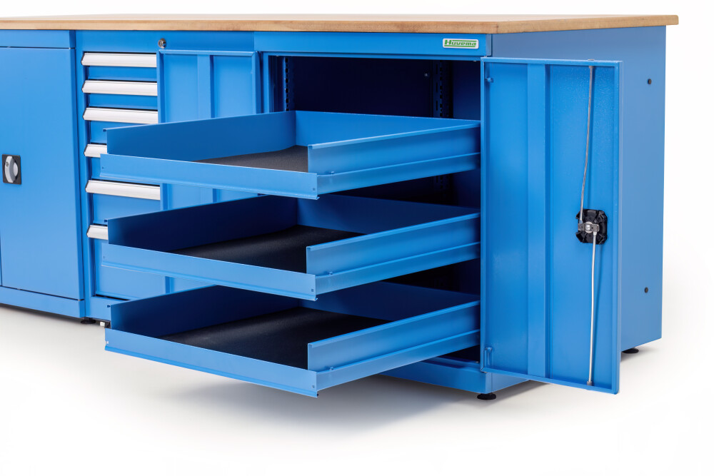 Werkbank 220 x 75 cm met MDF werkblad