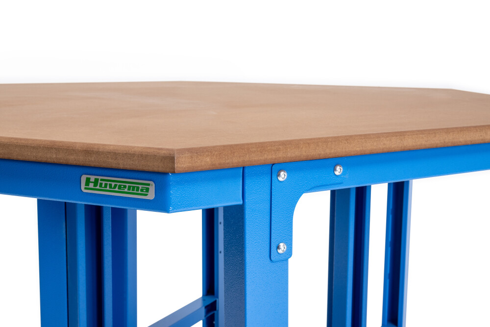 Zeshoekige werktafel met MDF werkblad
