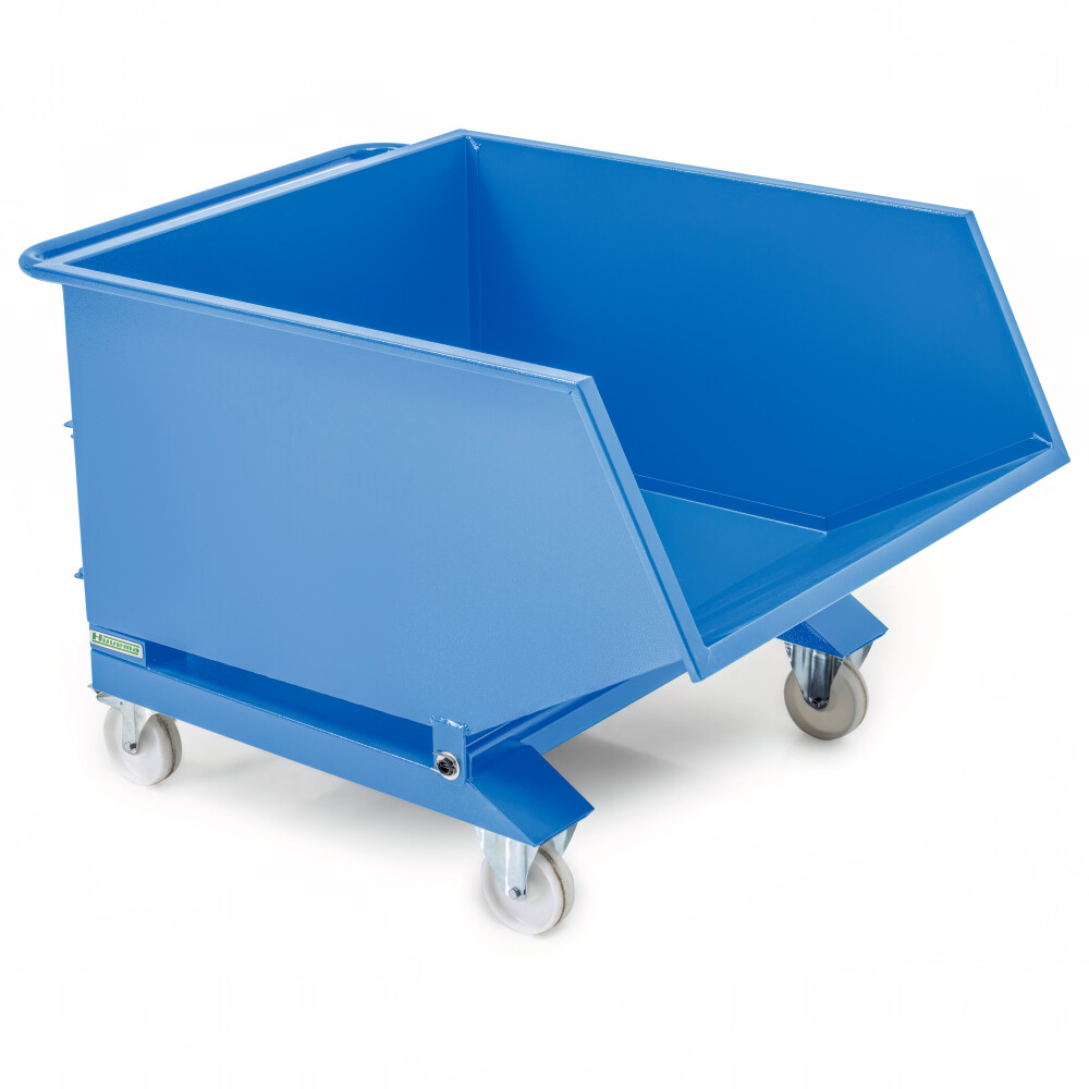 Verrijdbare kiepcontainer - spanenbak - 380 liter