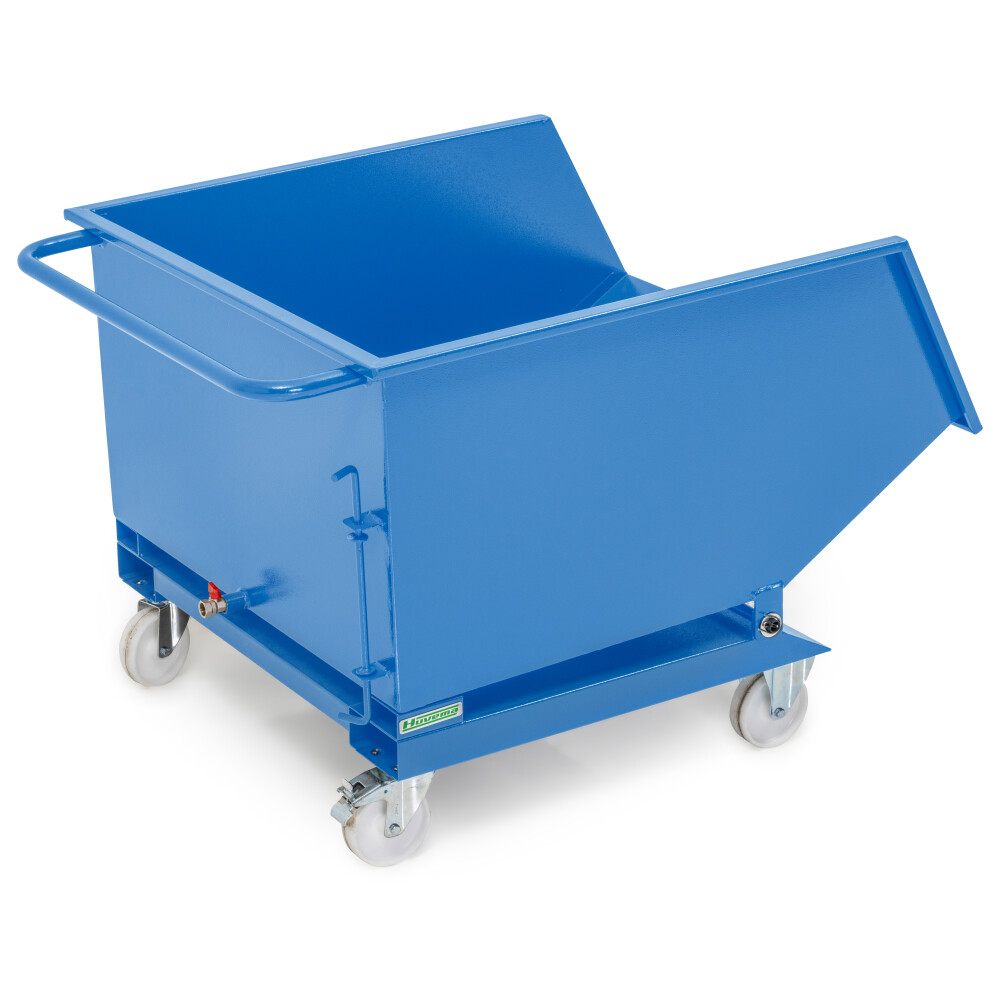 Verrijdbare kiepcontainer - spanenbak - 380 liter