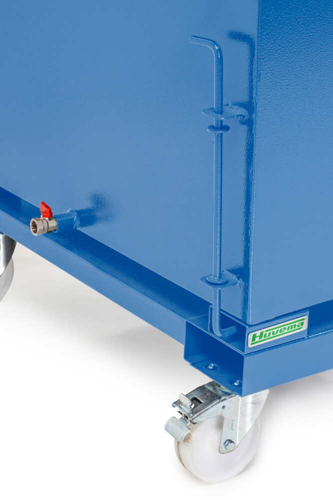 Verrijdbare kiepcontainer - spanenbak - 380 liter