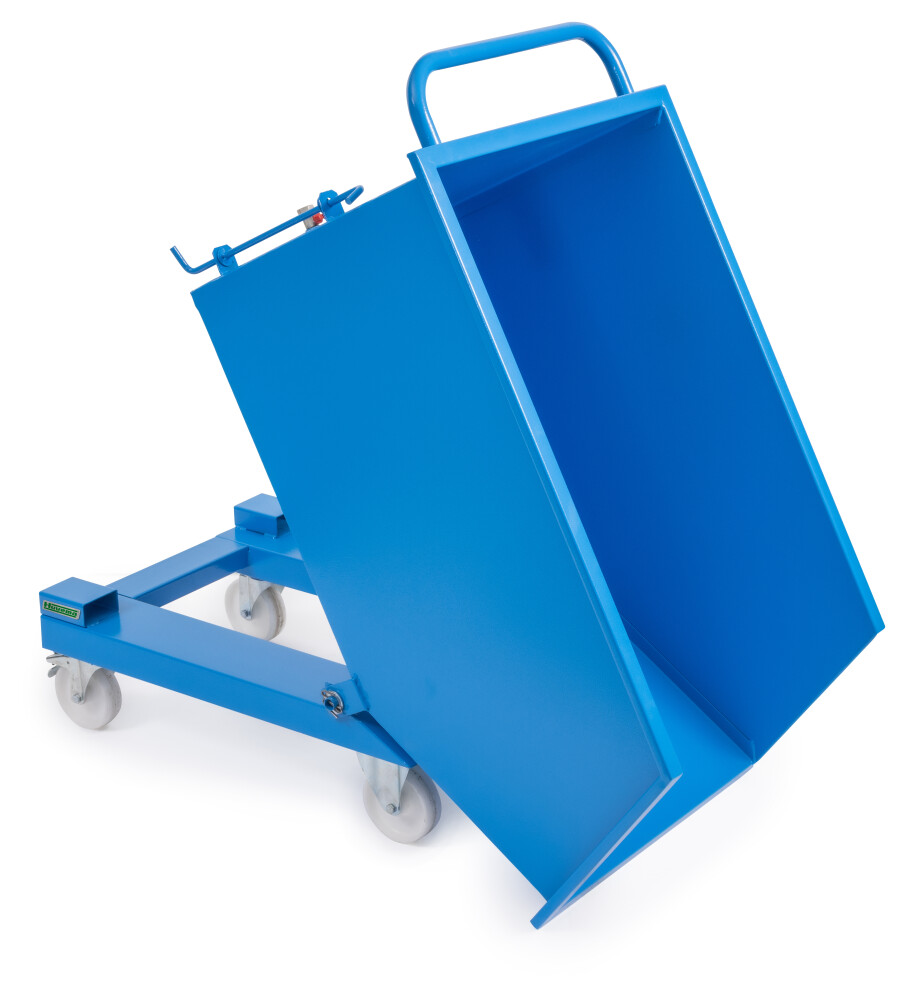 Verrijdbare kiepcontainer - spanenbak - 240 liter