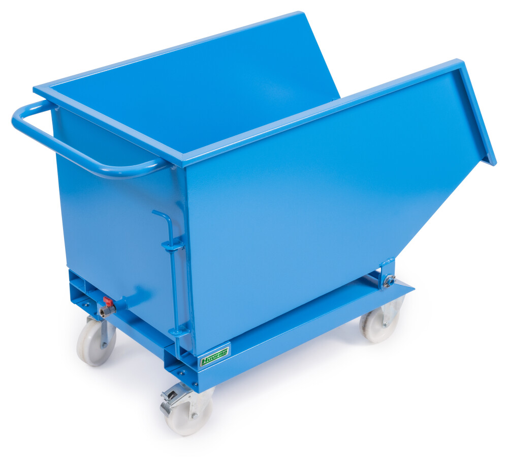 Verrijdbare kiepcontainer - spanenbak - 240 liter