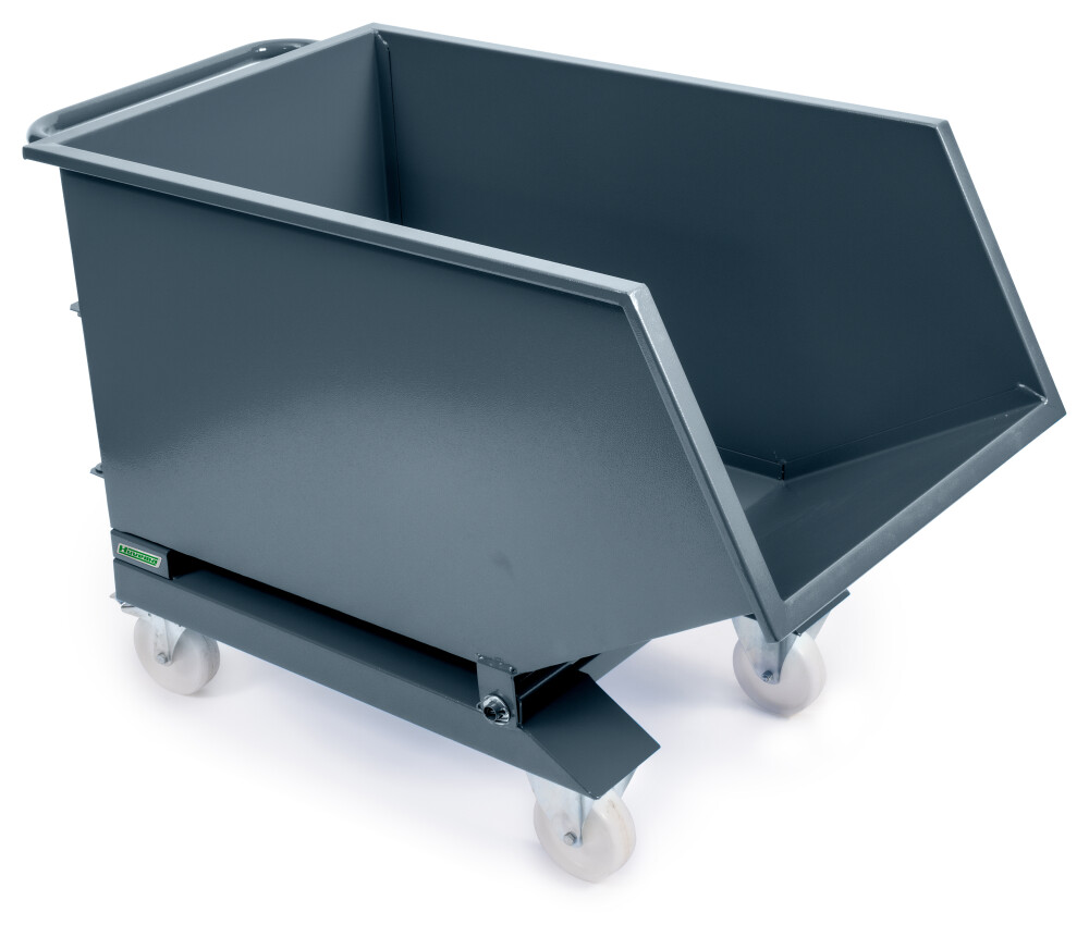 Verrijdbare kiepcontainer - spanenbak - 240 liter