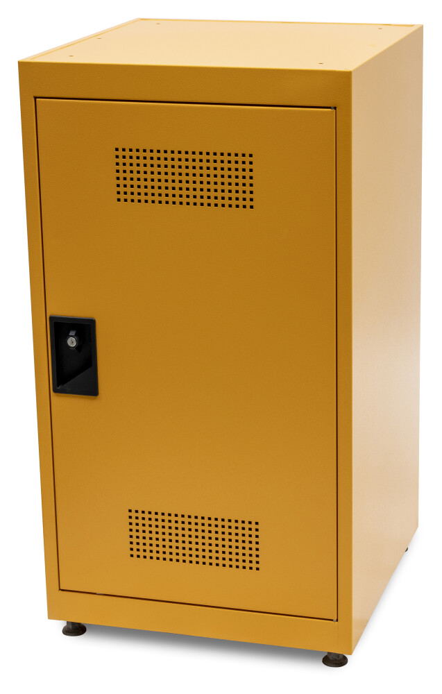 Armoire de stockage de produits chimiques avec 2 étagères étanches