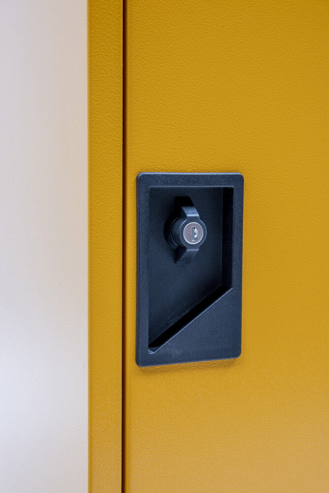 Armoire de stockage de produits chimiques avec 2 étagères étanches