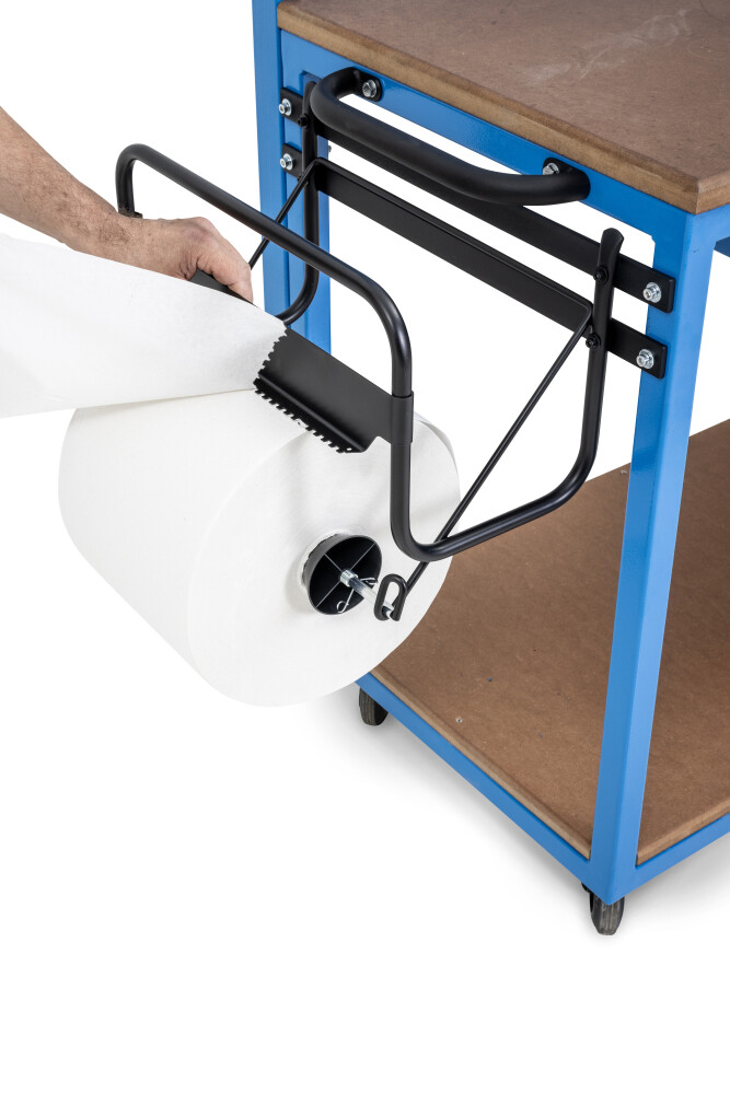 Mobiele werkbank met gereedschapswand
