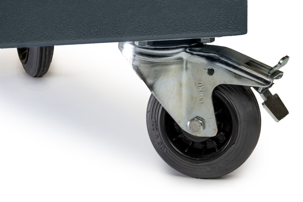 Mobiler Arbeitstisch mit 3 Ablagen und 1 Schublade