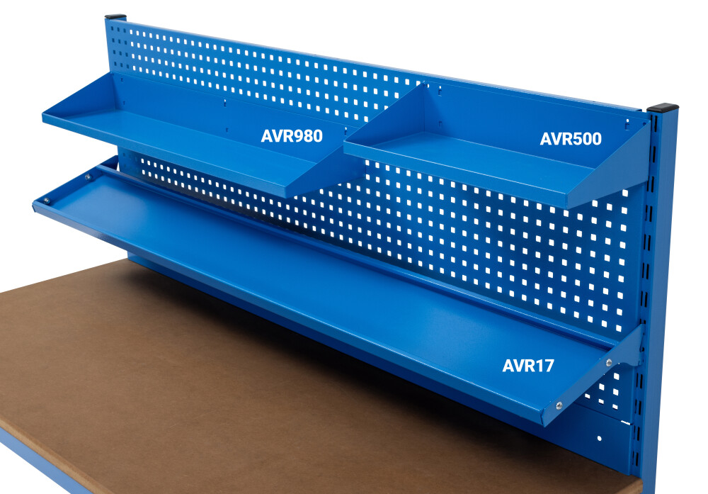 Metalen plank voor gereedschapswand