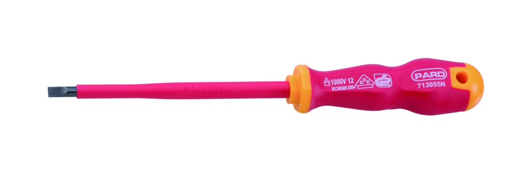 Slotted screwdriver insulated 1000V
