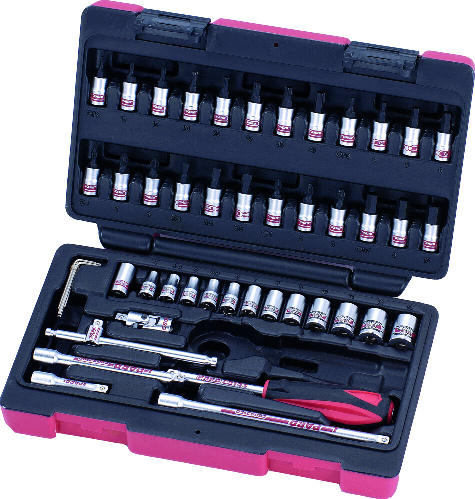 47pcs 1/4'' Jeu de douilles