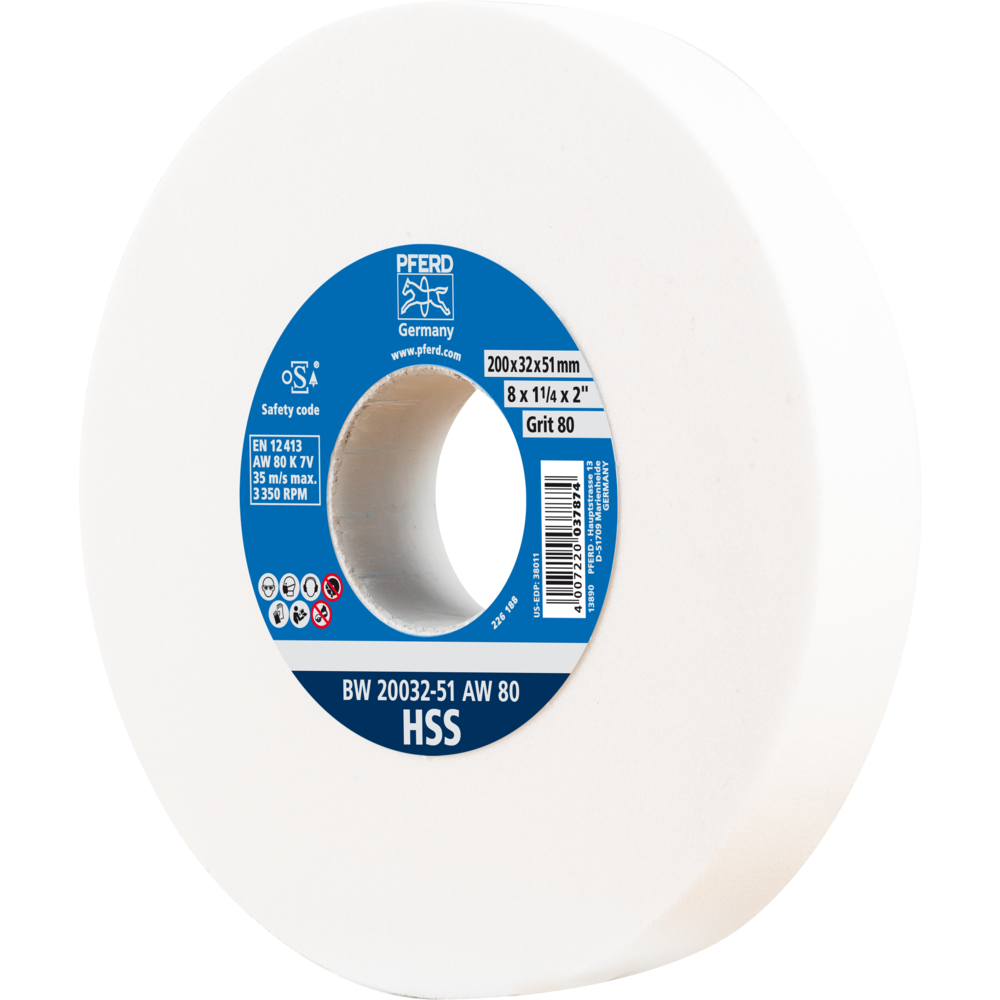 Bench grinding wheel for sharpening HSS pilot drills