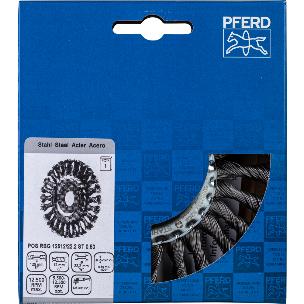 Brosses plates, torsadées