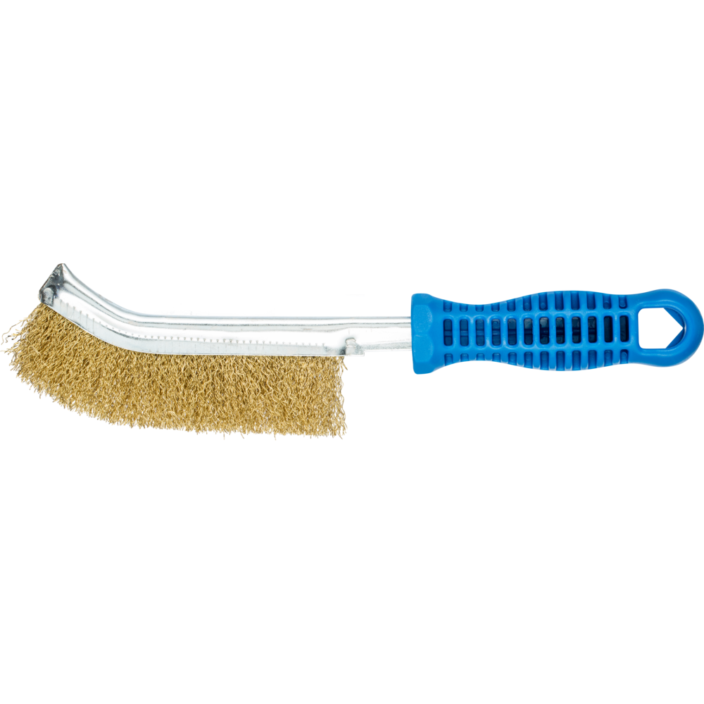Curved hand brush