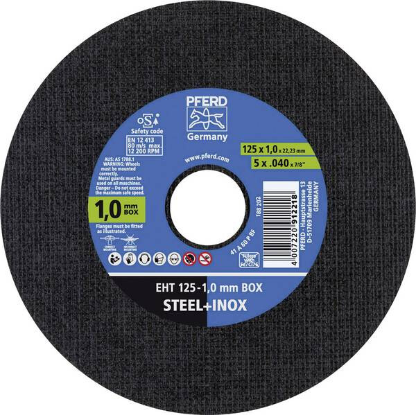 Slijpschijf 125-1mm Staal , RVS