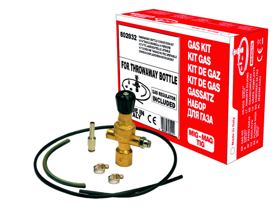 Gasbausatz für Einwegflasche