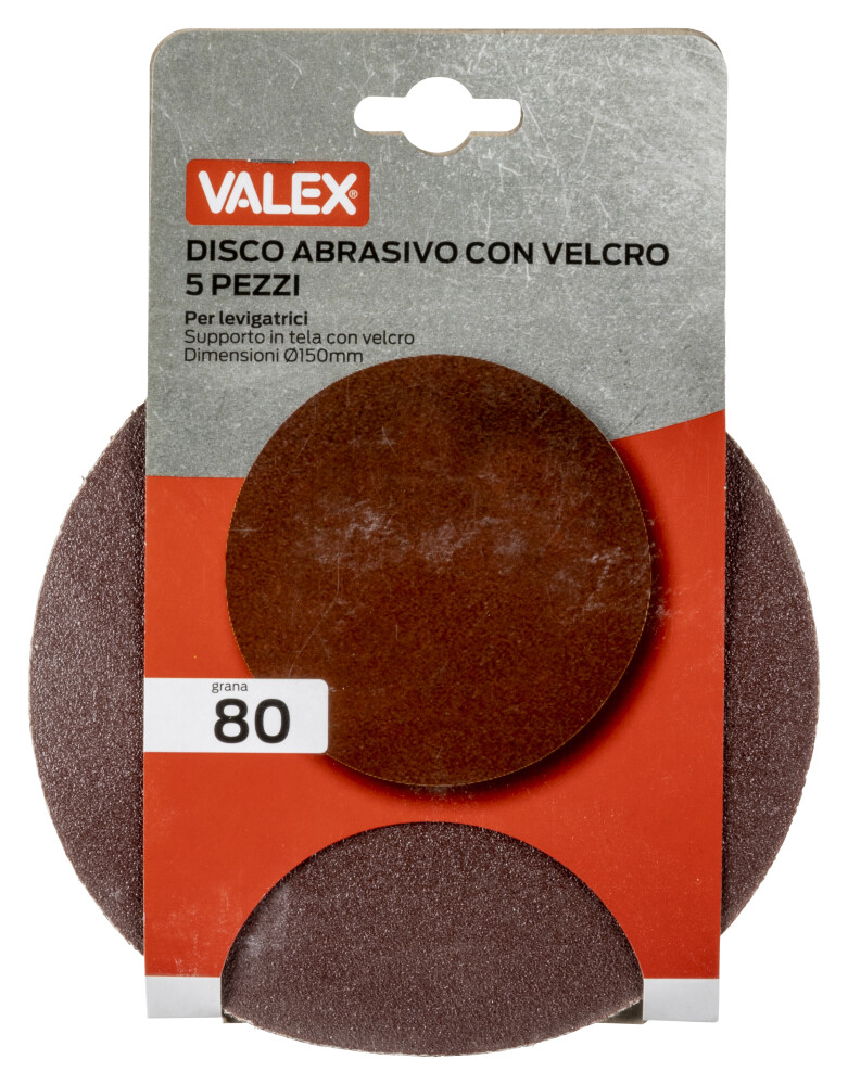 Disque abrasif 150mm K80 5 pièces