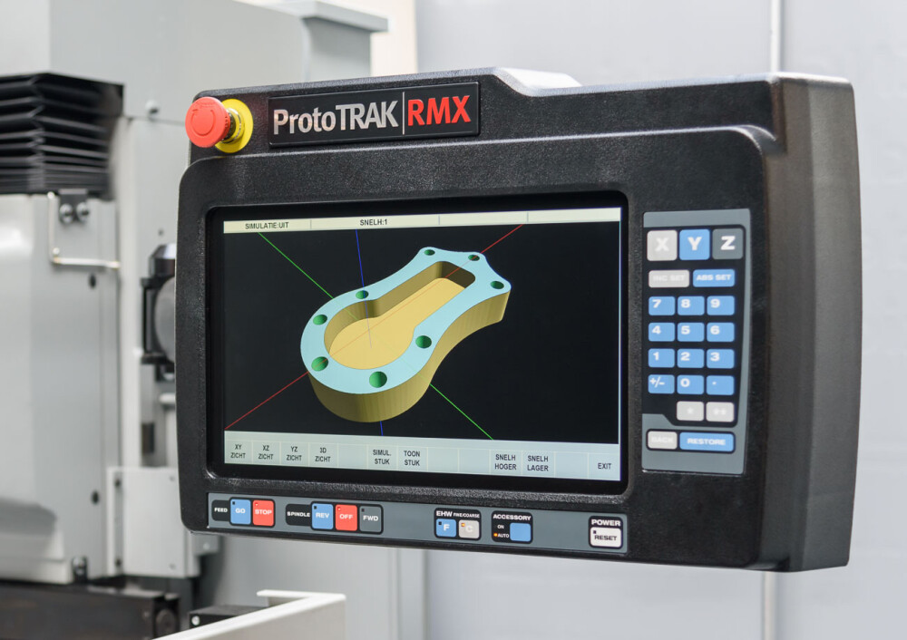 Teach-in CNC Bedfreesmachine met ProtoTRAK