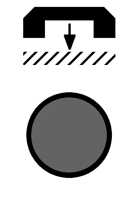 Drukknop (pulsdrukker) zwart