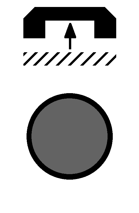 Drukknop (pulsdrukker) zwart