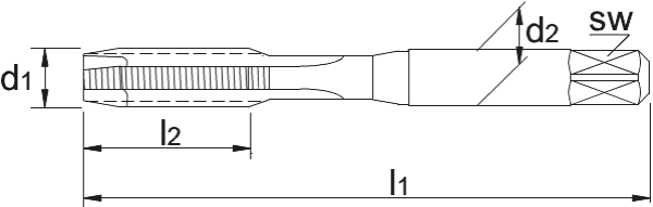 HSS Machinetap ISO 529 Metrisch Fijn