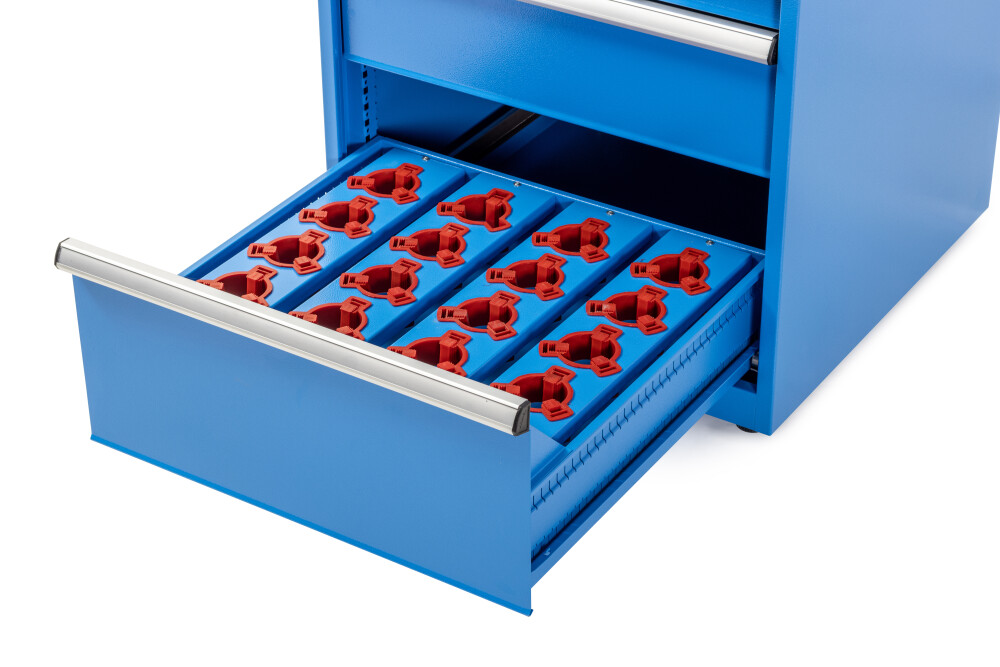 Armoire à outils 6 tiroirs avec 20 porte-outils CNC