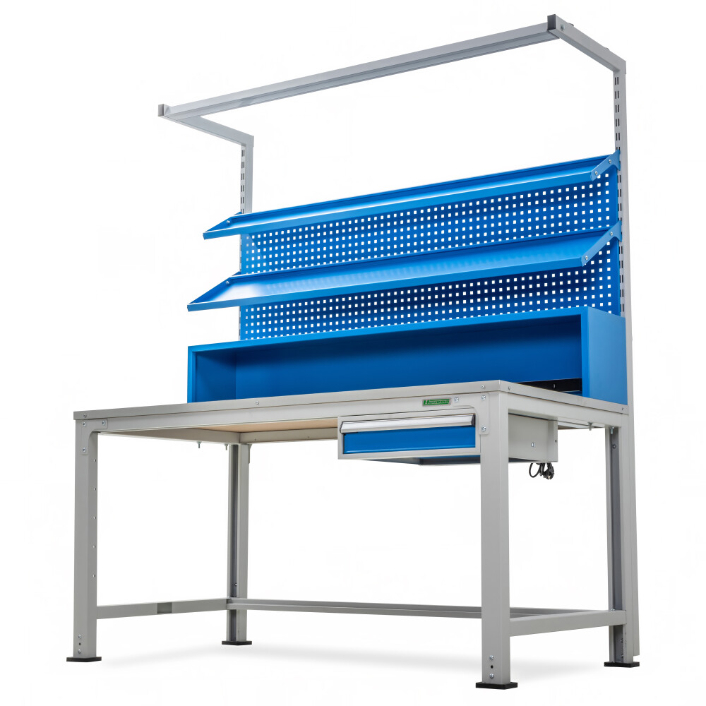 ESD werkbank met lade en 2 planken