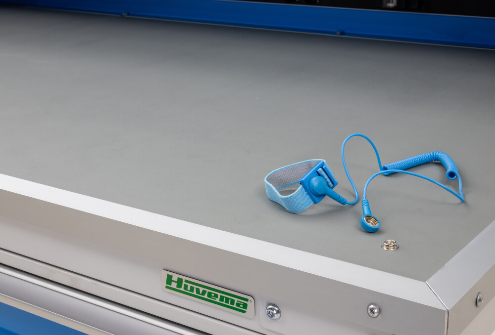 ESD werkbank met lade en 2 planken