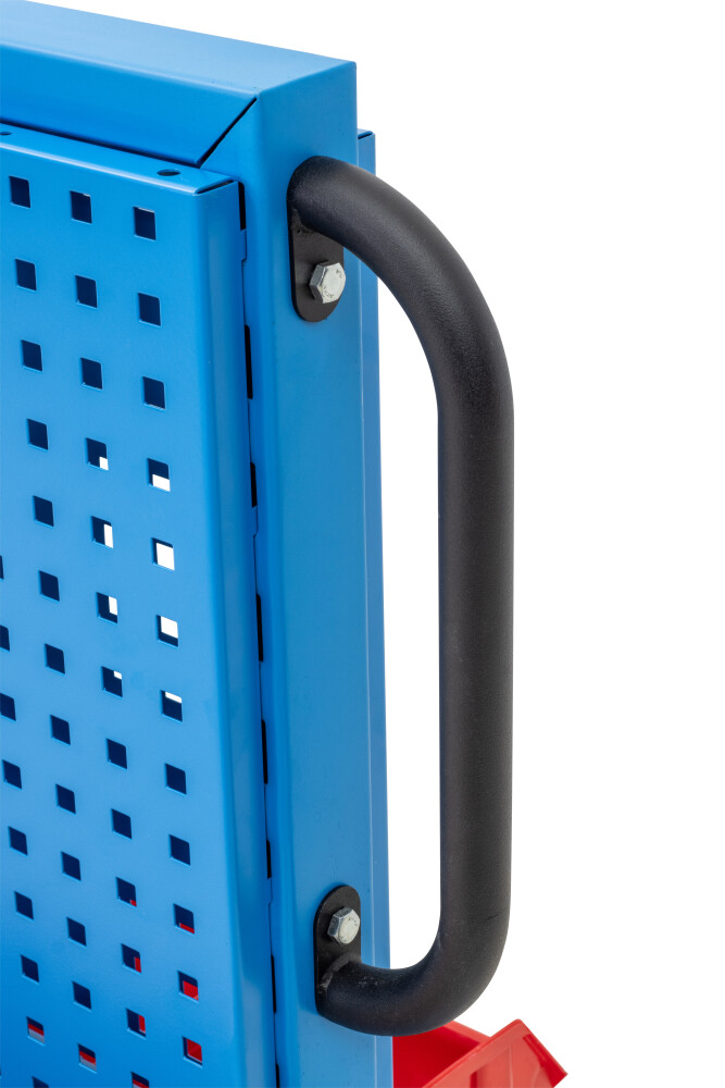 Mobiel gereedschapspaneel met plastic bakken