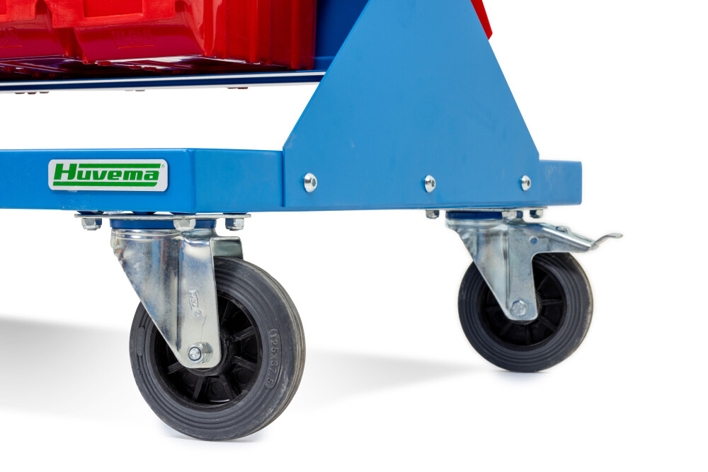 Mobiel gereedschapspaneel met plastic bakken