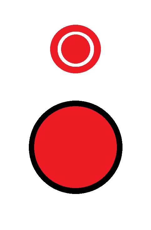 Drukknop (pulsdrukker) rood