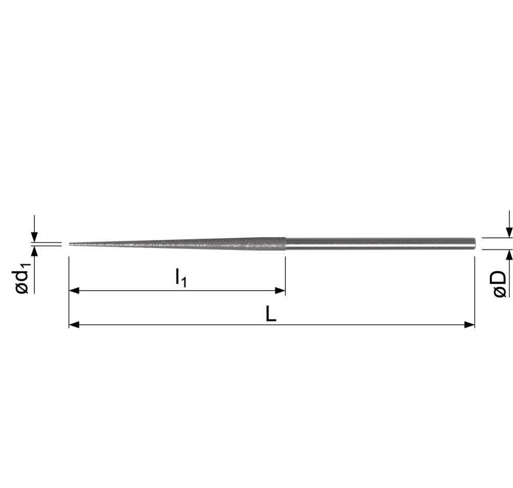 Hart-Chrom Diamantschleifpin