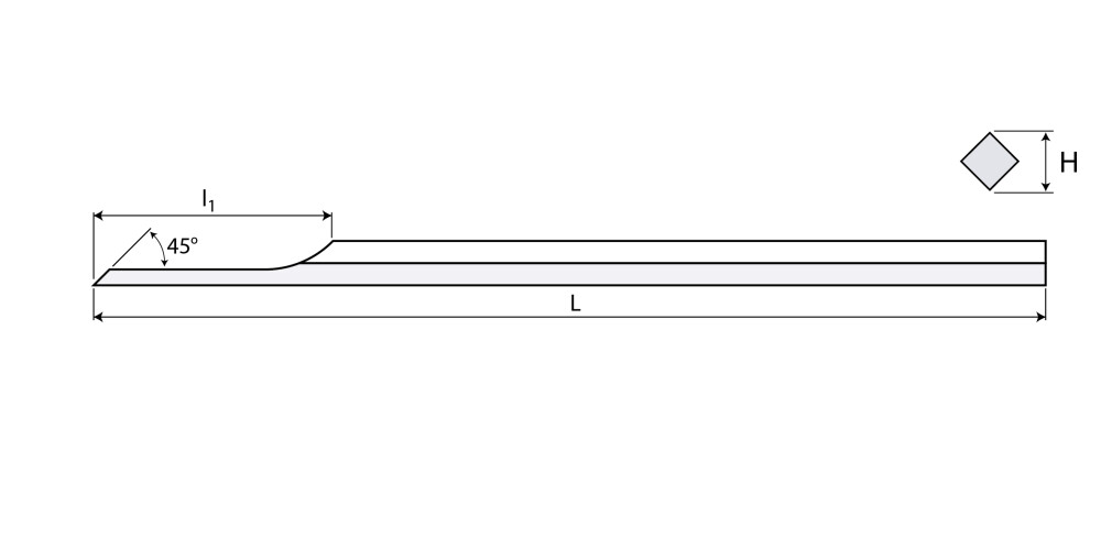 Carbide sliding knife