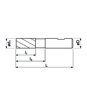 IK-Y HPC-AluStar-Fräser 8x19x63x8, HB, D3/L3=7,7/27