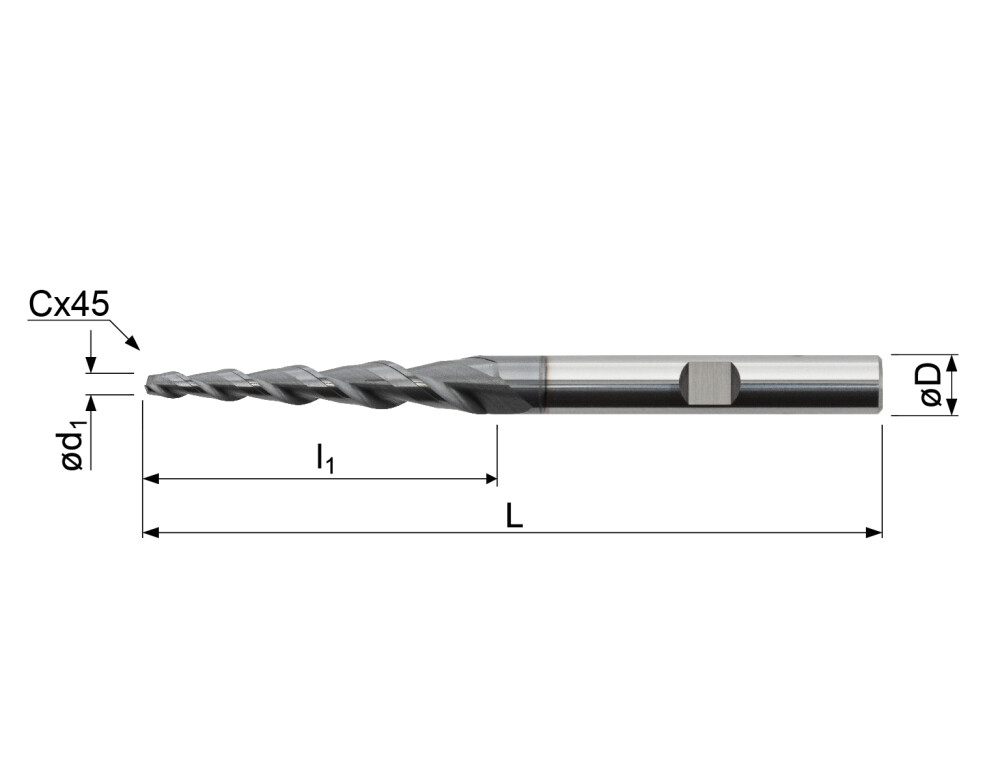 HM Konische frees 5°