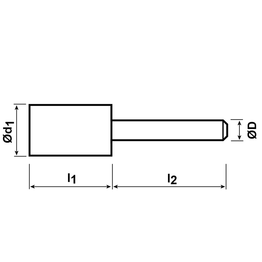 Schleifstifte - Zylinderstifte STEEL EDGE