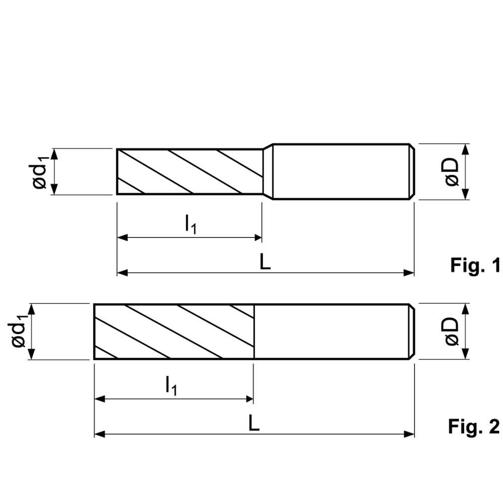 Fraises en carbure 4-dents 16,0mm, TiAlN revêtu