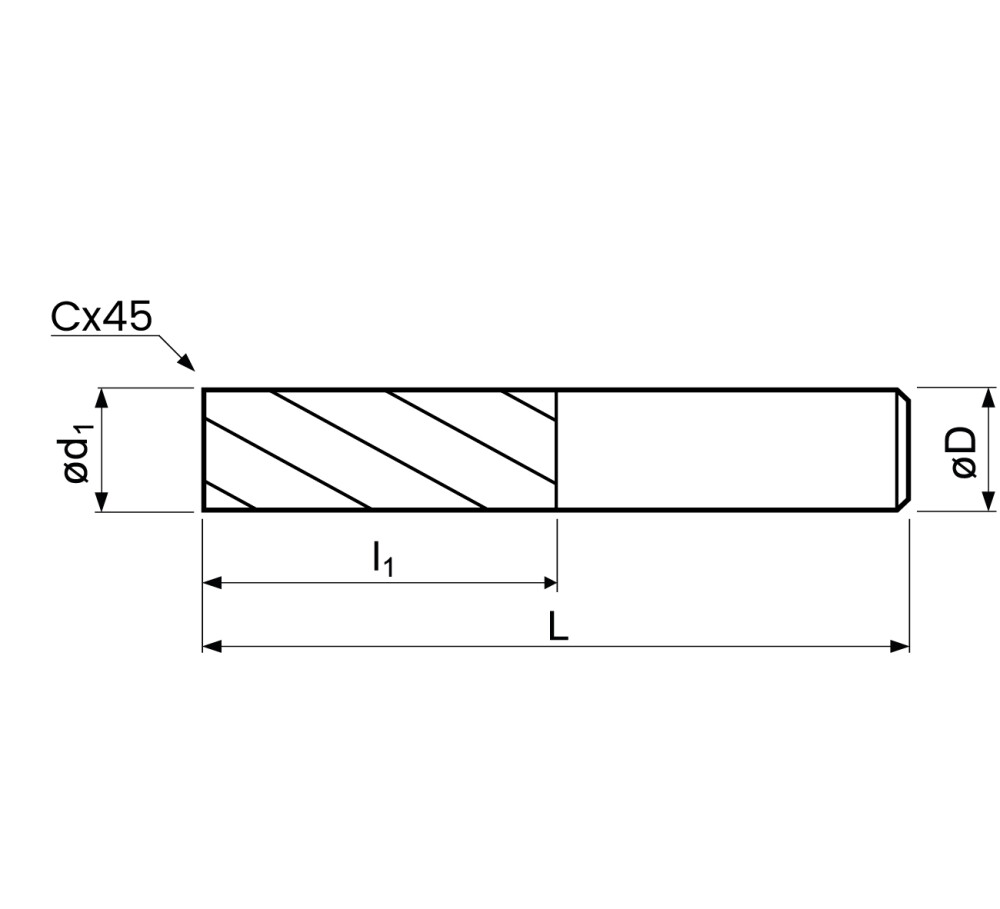Carbide en-mill 4-flutes long 3,0mmm
