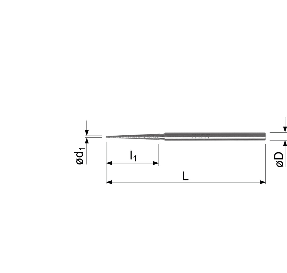 Hart-Chrom Diamantschleifpin