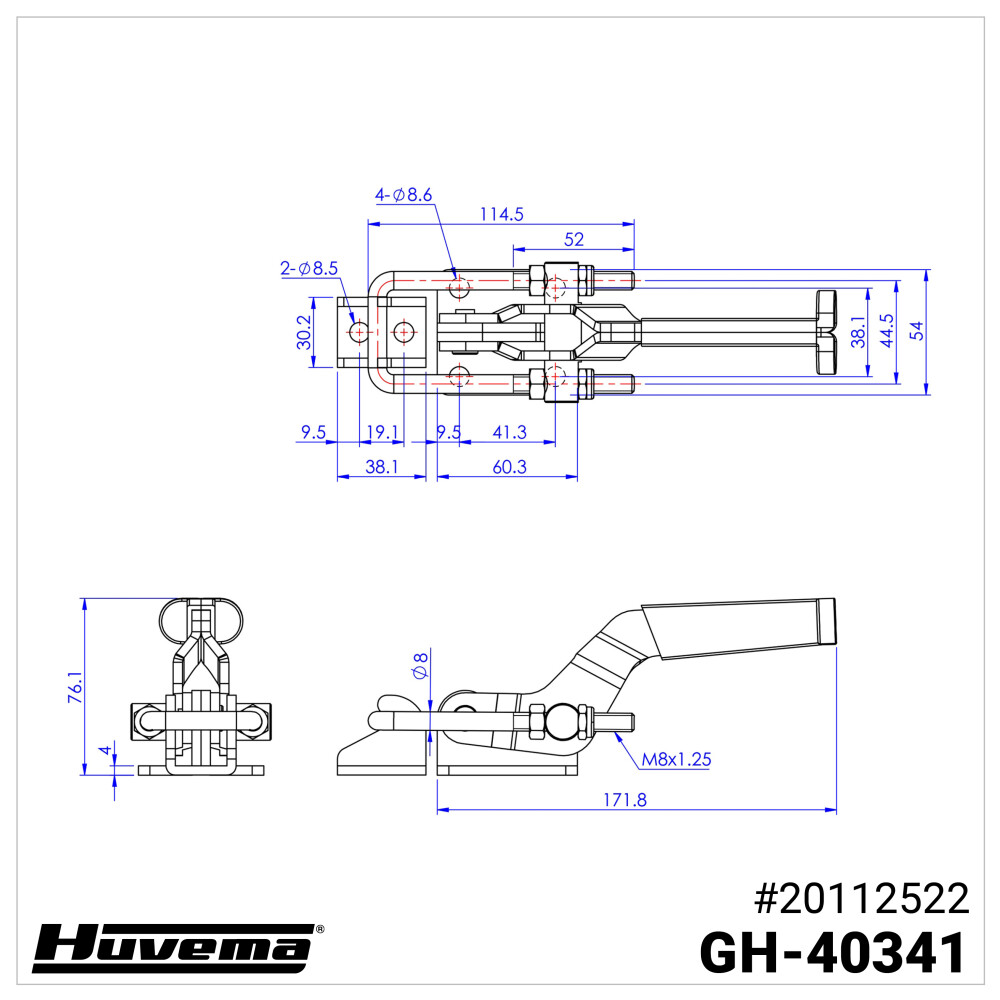 Latch type toggle clamp