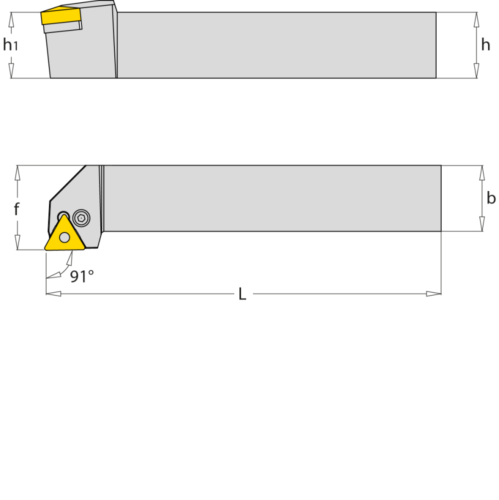 Porte plaquette extérieur, droite, 91°